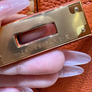 Replica Hermes Top Quality Replica Bag ShopOrange Togo Gold - ultra-realistic fake designer tote