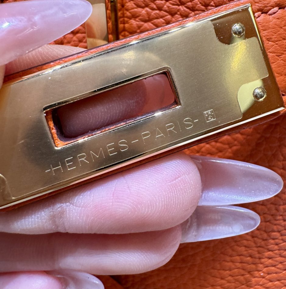 Replica Hermes Top Quality Replica Bag ShopOrange Togo Gold - ultra-realistic fake designer tote