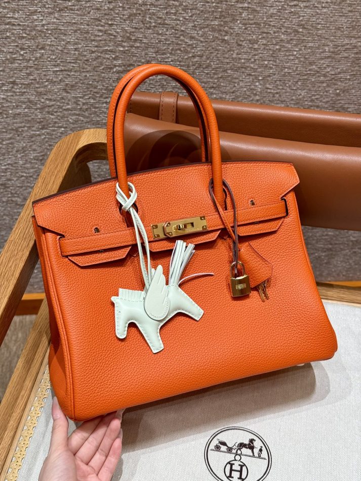 Replica Hermes Top Quality Replica Bag ShopOrange Togo Gold - high-quality designer bag clone