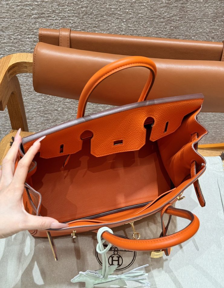 Replica Hermes Top Quality Replica Bag ShopOrange Togo Gold - near-authentic luxury replica handbag