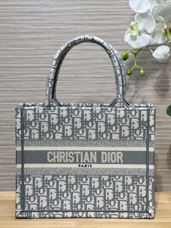 Replica Dior Tote Book CD Grey - high-accuracy replica luxury purse