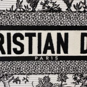 Replica Dior Tote Book Black&White Sun - 1:1 designer replica handbag