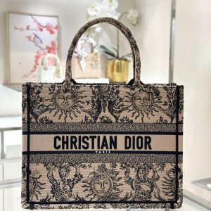 Replica Dior Tote Book Sun God Brown - realistic designer-inspired fake bag