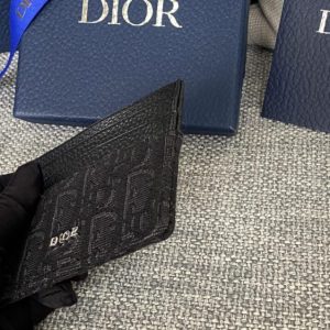 Replica Dior Card Holder Black Man - premium 1:1 fake handbag model