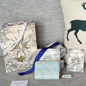 Replica Dior Caro Patent Wallet - top-tier luxury replica shoulder bag