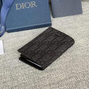 Replica Dior Zipper Card Holder Black - authentic-look luxury purse replica
