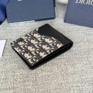 Replica Dior Jacquard Wallet Oblique - top-rated replica designer bag