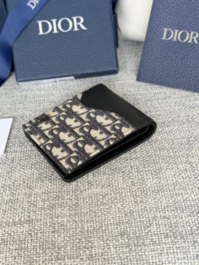 Replica Dior Jacquard Wallet Oblique - top-rated replica designer bag