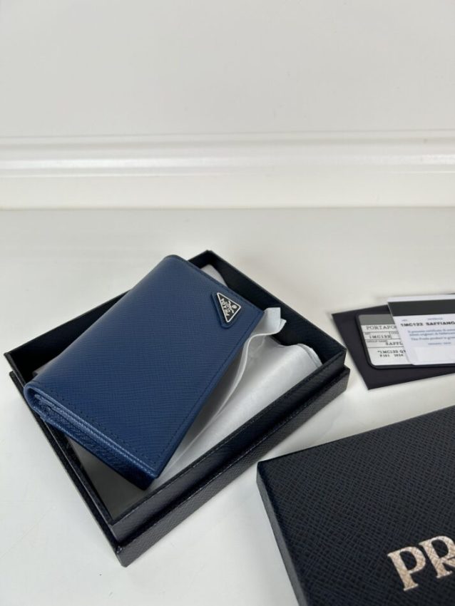 Replica Prada Saffiano Wallet Blue - ultra-realistic fake designer tote