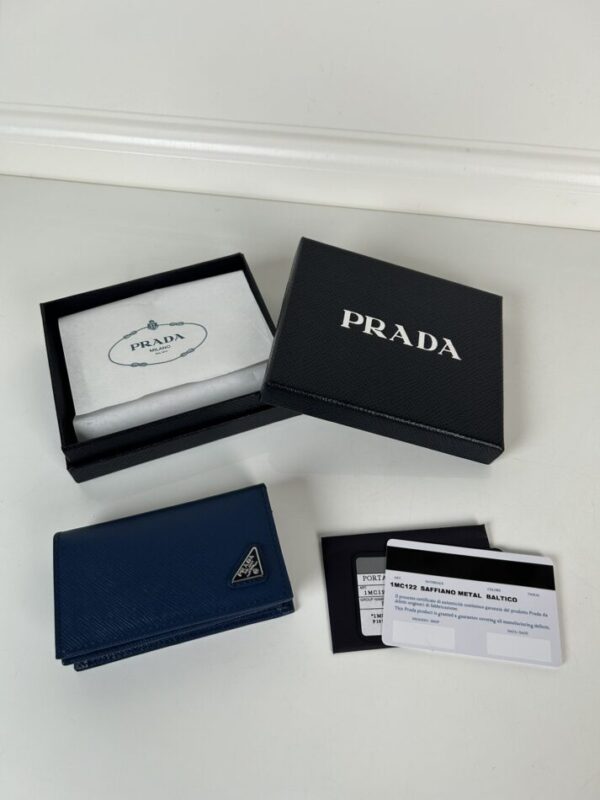 Replica Prada Saffiano Wallet Blue - near-authentic luxury replica handbag