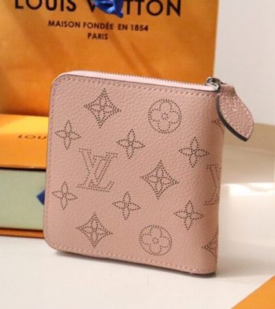 Replica Louis Vuitton Zipper Coin Purse Pink - realistic designer-inspired fake bag