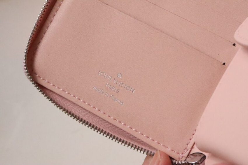 Replica Louis Vuitton Zipper Coin Purse Pink - authentic-look luxury purse replica