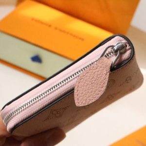 Replica Louis Vuitton Zipper Coin Purse Pink - authentic-look luxury purse replica
