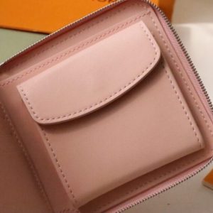 Replica Louis Vuitton Zipper Coin Purse Pink - best quality luxury bag dupe