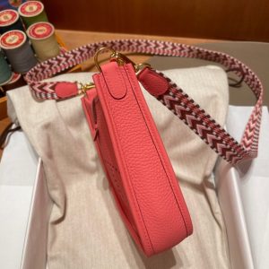 Replica Hermes Evelyne II TPM Red - ultra-realistic fake designer tote