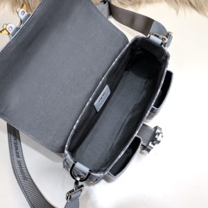 Replica Dior Hit the Road messenger bag grey - high-end fake designer purse