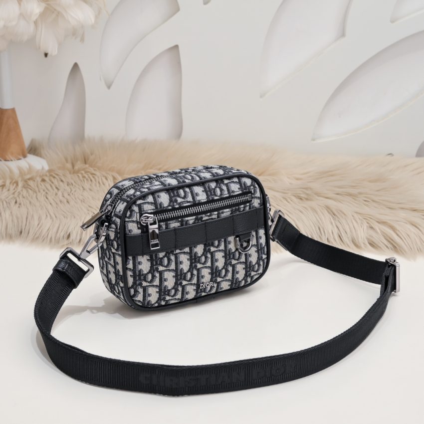 Replica Dior Safari Bag with Strap Oblique - authentic-look luxury purse replica