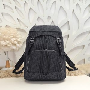 Replica Dior 8 Backpack with Flap Black - realistic designer-inspired fake bag