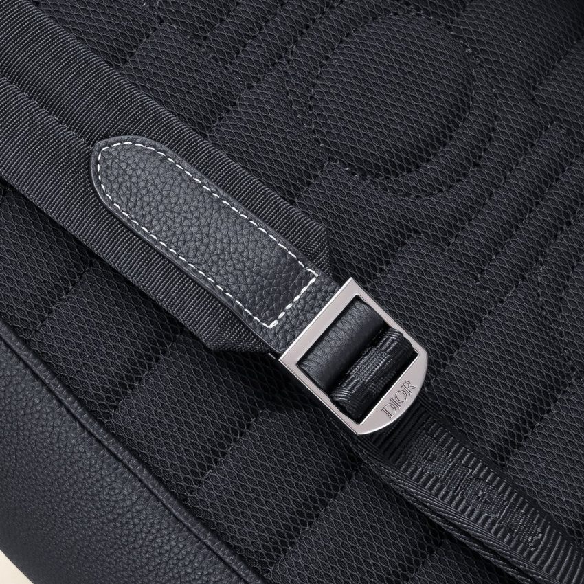 Replica Dior Saddle Backpack Black With Flap - top-tier luxury replica shoulder bag