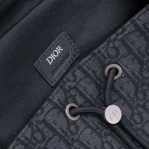 Replica Dior Saddle Backpack with Flap Black - top-tier luxury replica shoulder bag