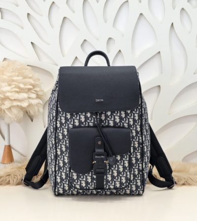 Replica Dior Saddle Backpack with Flap Classic - authentic-look luxury purse replica