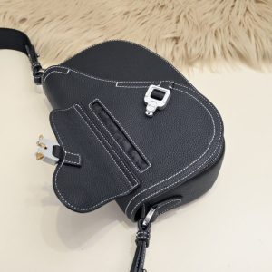 Replica Dior Saddle Messenger Black - top-rated replica designer bag