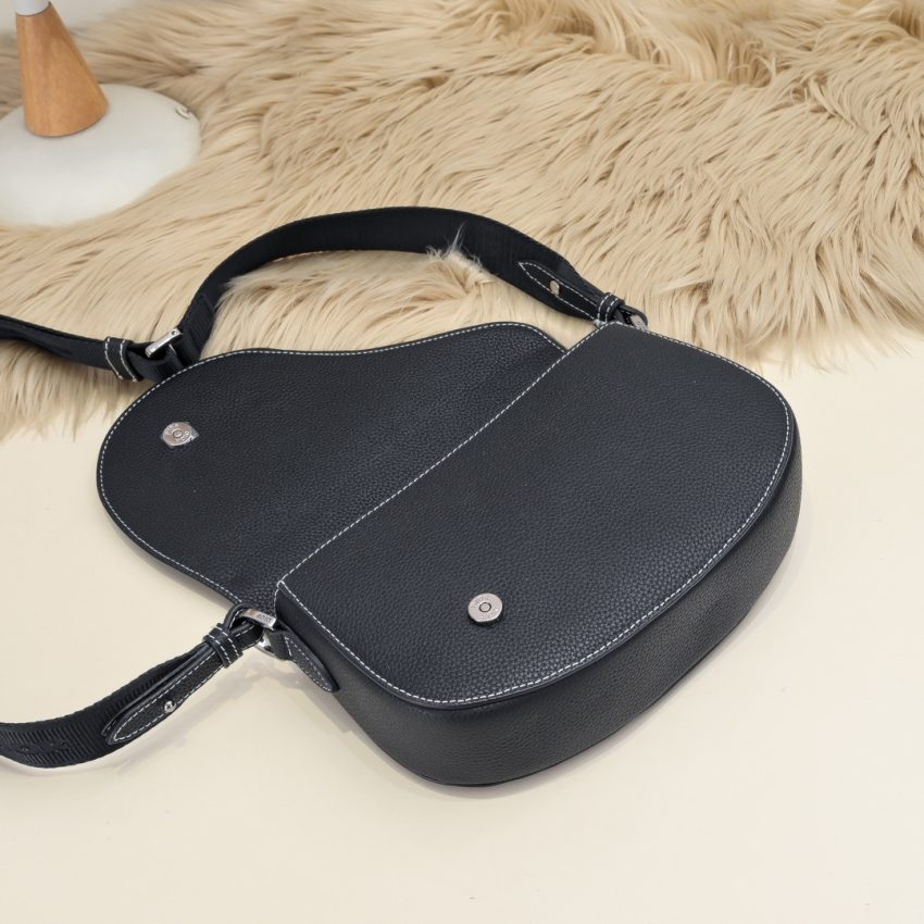 Replica Dior Saddle Messenger Black - best quality luxury bag dupe