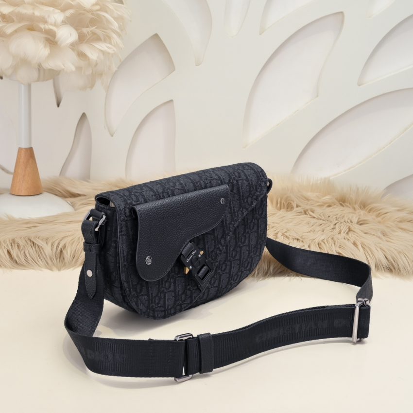 Replica Dior Saddle Messenger Black Classic - high-end fake designer purse