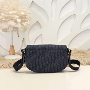 Replica Dior Saddle Messenger Black Classic - premium-grade designer purse dupe