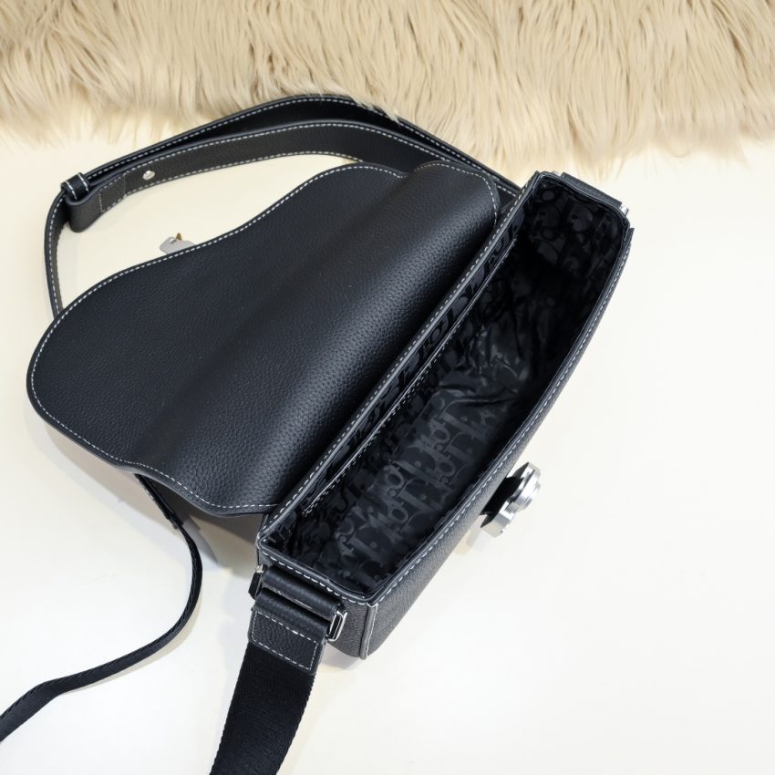 Replica Dior Saddle Messenger Bag Black - 1:1 designer replica handbag