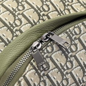 Replica Dior Rider Backpack Khaki Dior Oblique Jacquard - high-end fake designer purse