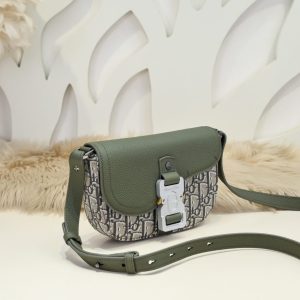 Replica Dior Saddle Messenger Bag Khaki - elite superclone designer purse