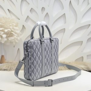 Replica Dior Zipped Briefcase White - premium 1:1 fake handbag model