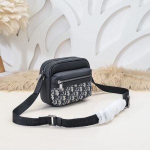 Replica Dior Rider Zipped Messenger Bag Black - 1:1 designer replica handbag