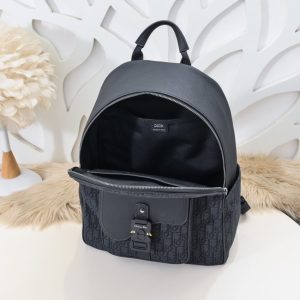 Replica Dior Saddle Zip Backpack Black - best-selling designer handbag dupe