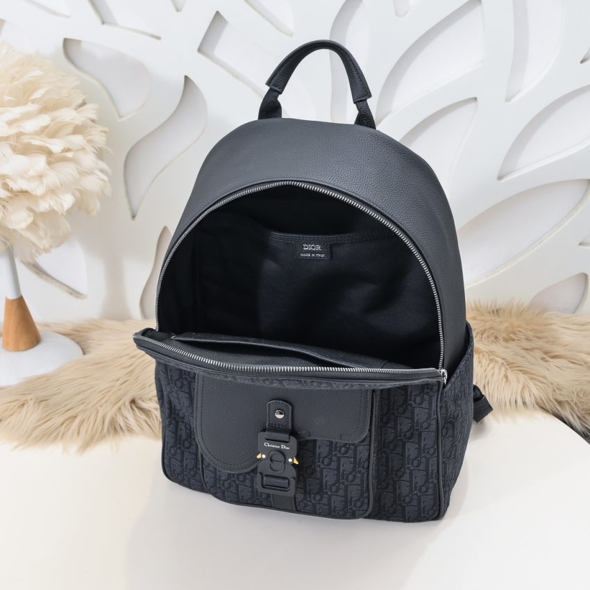 Replica Dior Saddle Zip Backpack Black - best-selling designer handbag dupe