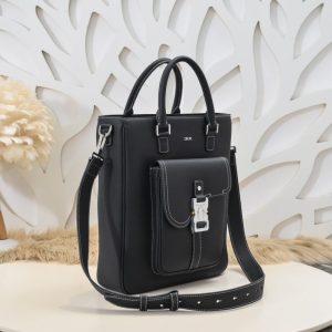 Replica Dior Saddle Shopping Tote Black - premium-grade designer purse dupe