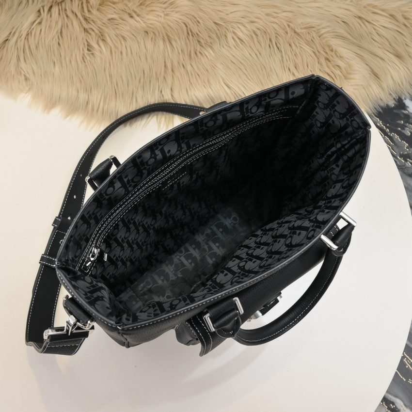 Replica Dior Saddle Shopping Tote Black - best-selling designer handbag dupe