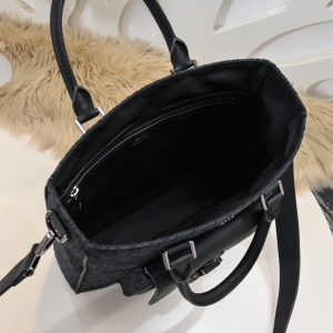 Replica Dior Saddle Shopping Tote Oblique Black - best quality luxury bag dupe