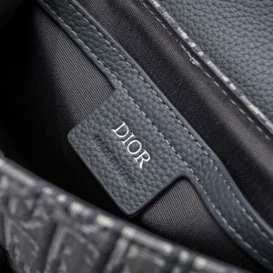 Replica Dior Saddle Messenger Bag Oblique Grey - elite superclone designer purse