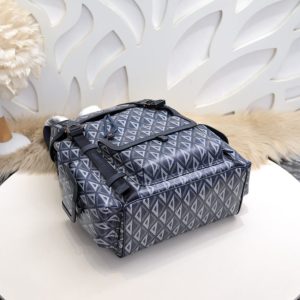 Replica DIOR Hit The Road Backpack Blue Diamond - high-quality designer bag clone