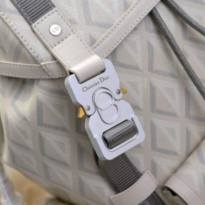 Replica DIOR Hit The Road Backpack White Diamond - near-authentic luxury replica handbag