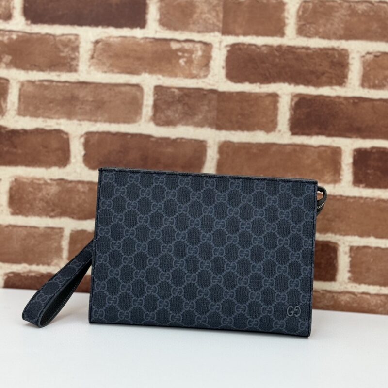 Replica Gucci GG Canvas Pouch Blue - best quality luxury bag dupe