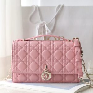 Replica My Dior Top Handle Bag Pink - 1:1 designer replica handbag