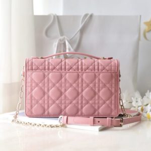 Replica My Dior Top Handle Bag Pink - high-quality designer bag clone