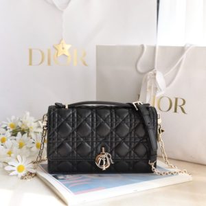 Replica My Dior Top Handle Bag Black - high-quality designer bag clone