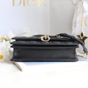 Replica My Dior Top Handle Bag Black - high-accuracy replica luxury purse