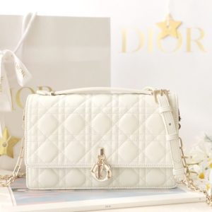 Replica My Dior Top Handle Bag White - near-authentic luxury replica handbag