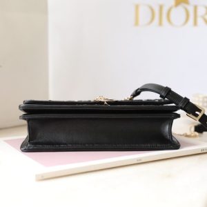 Replica My Dior Top Handle Bag Black Canvas - high-end fake designer purse