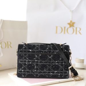 Replica My Dior Top Handle Bag Black Canvas - elite superclone designer purse